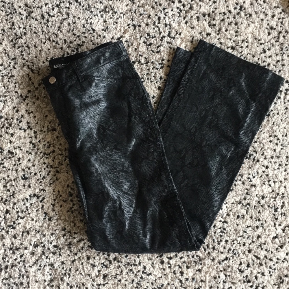 🚨SOLD🚨•Dollhouse• Genuine Black Leather Pants